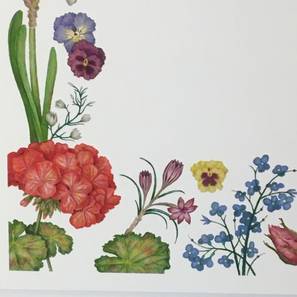 FLOWERED NOTE CARD Giclee print on premium paper - Picture 3 of 5